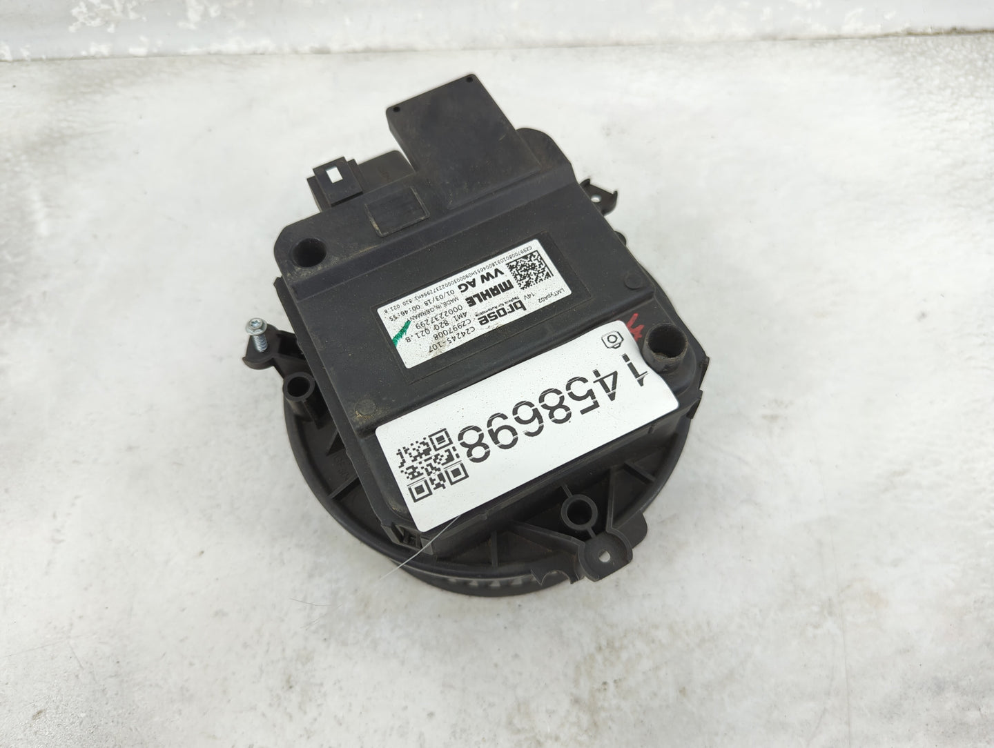 2018 Audi Sq5 Heater AC Blower Motor P/N:C24245-107 CZ997008, 4M1820021B, 0002237299 Fits OEM Used Auto Parts - Oemusedautop