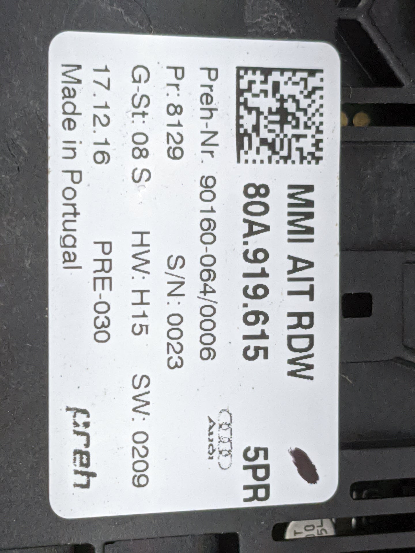 2018-2020 Audi Sq5 Radio Control Panel - Oemusedautoparts1.com
