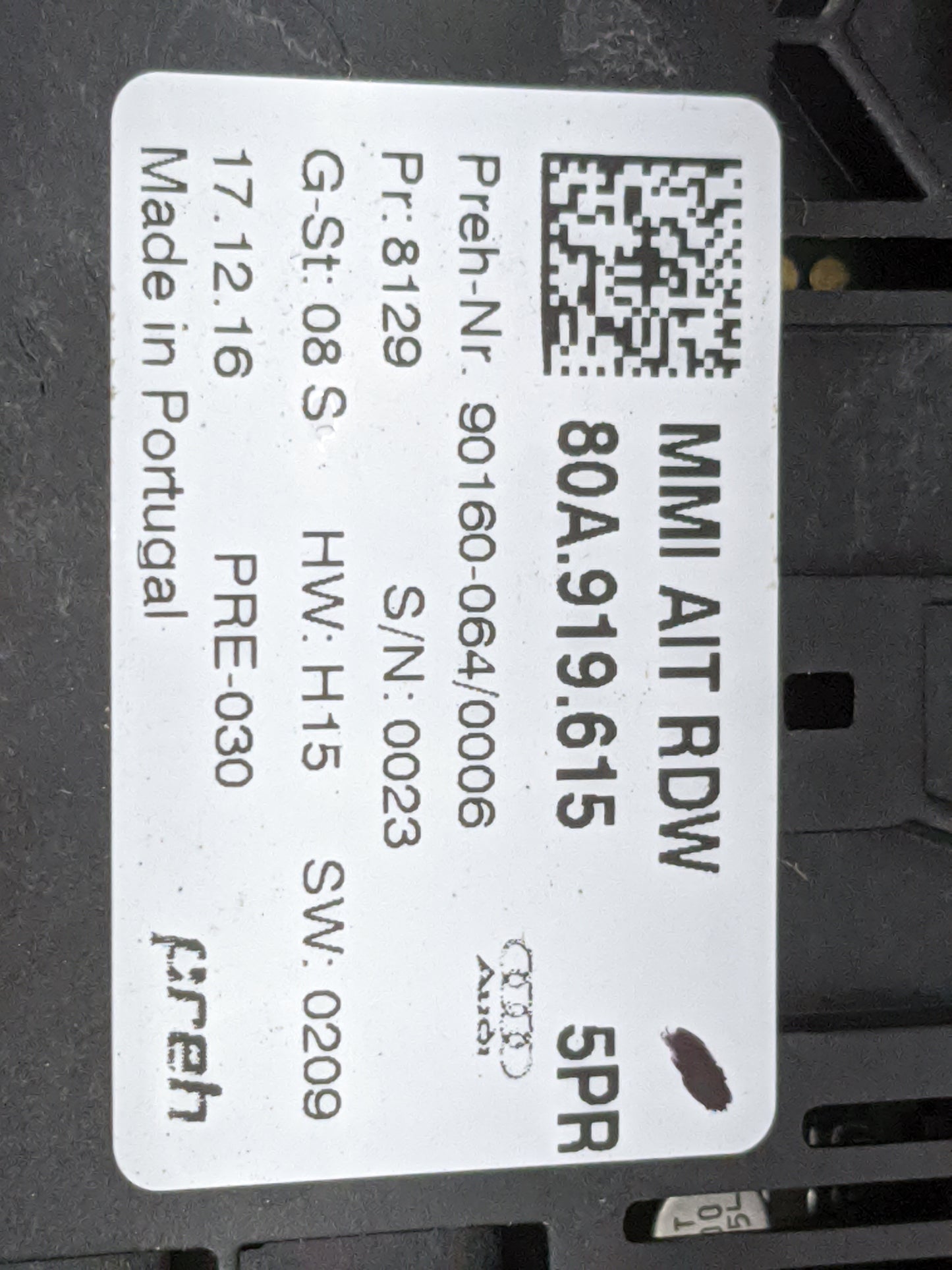 2018-2020 Audi Sq5 Radio Control Panel - Oemusedautoparts1.com