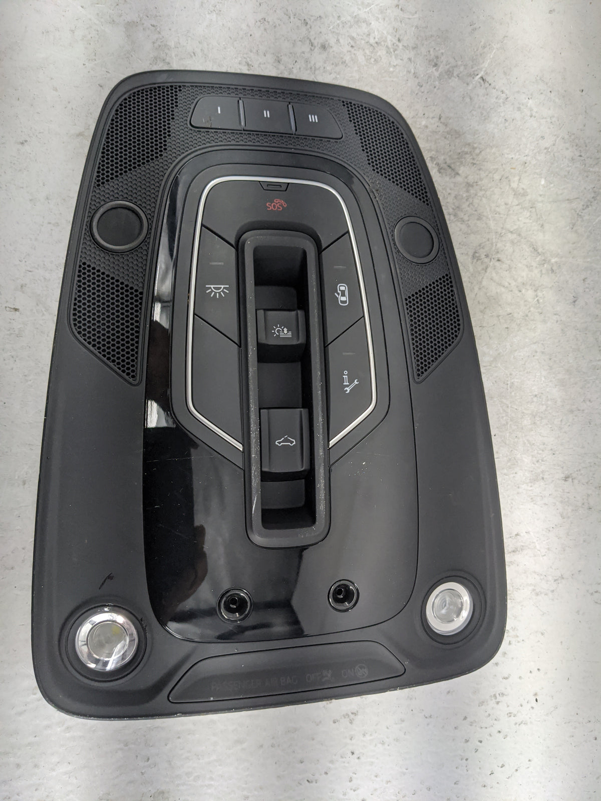 2018-2020 Audi Sq5 Overhead Console W/rear Climate Control Black - Oemusedautoparts1.com
