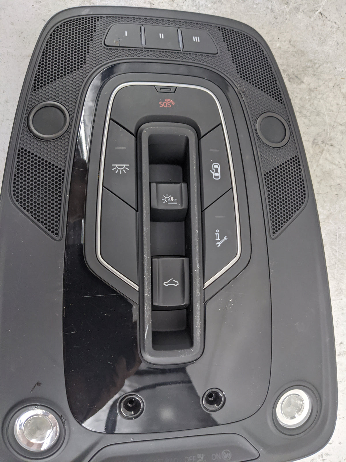 2018-2020 Audi Sq5 Overhead Console W/rear Climate Control Black - Oemusedautoparts1.com