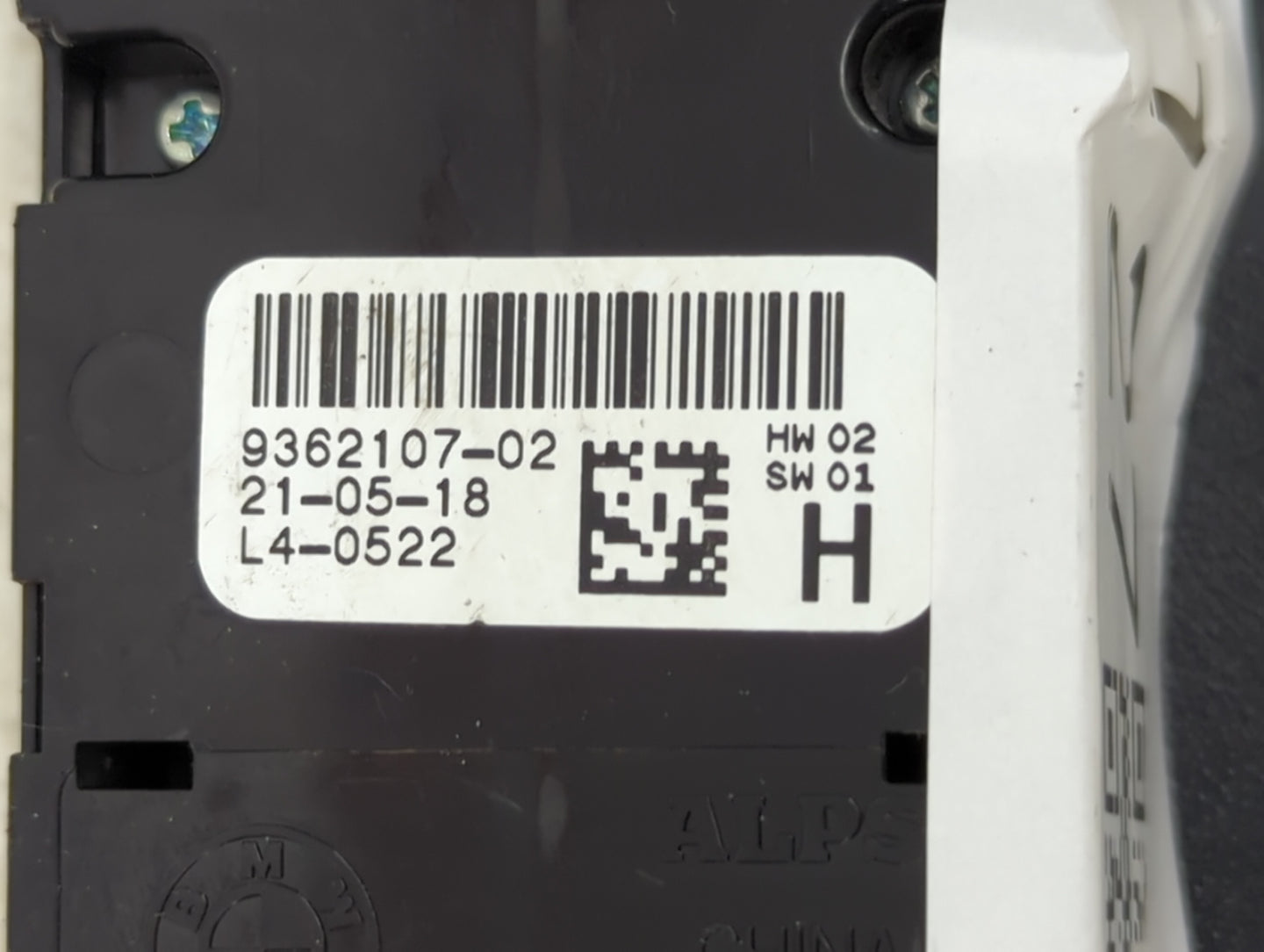 2012-2018 Bmw 320 Master Power Window Switch Replacement Driver Side Left P/N:9362107-02 Fits OEM Used Auto Parts - Oemuseda