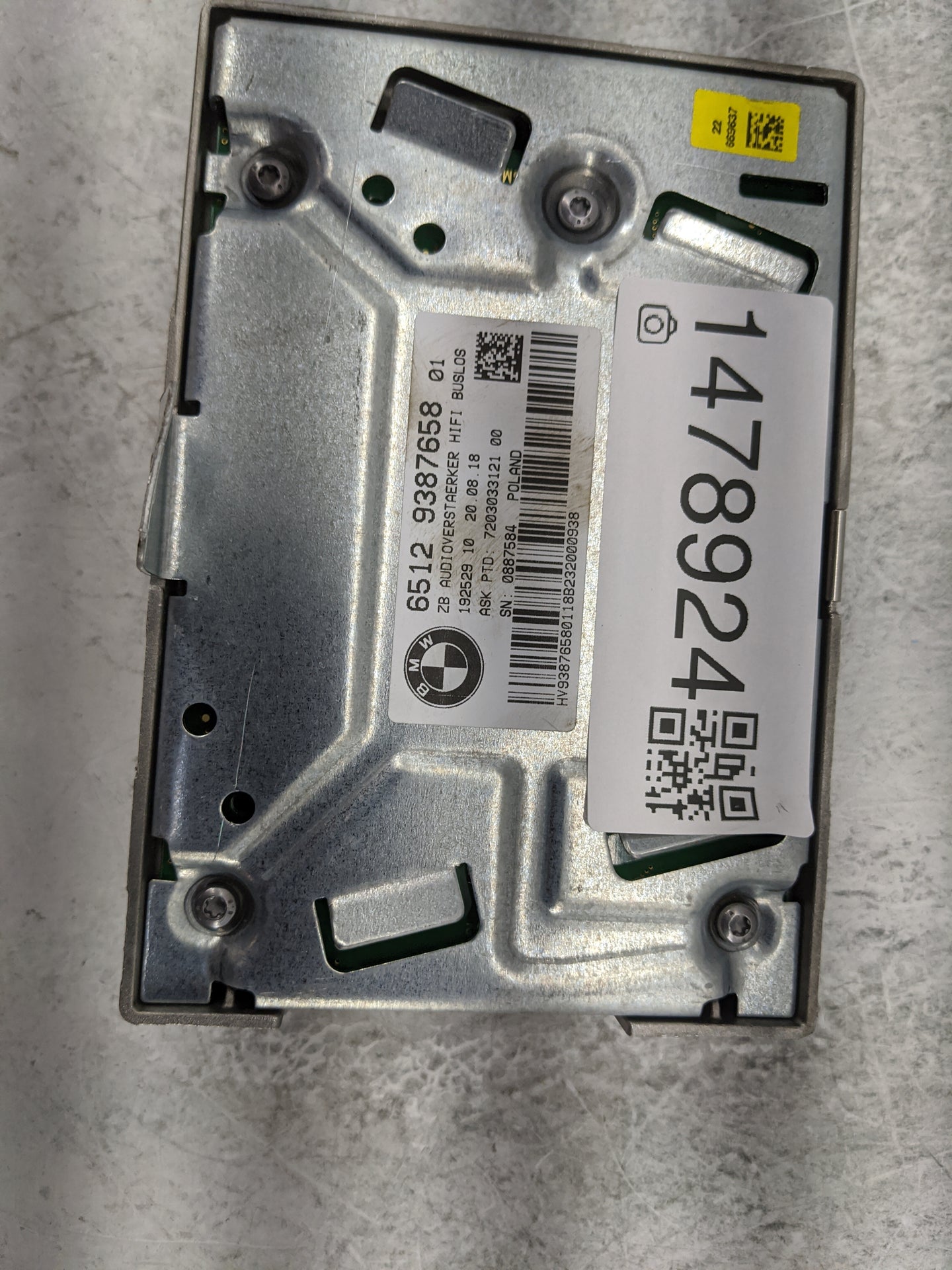 Bmw 320 Radio Speaker Amplifier 1478924 - Oemusedautoparts1.com