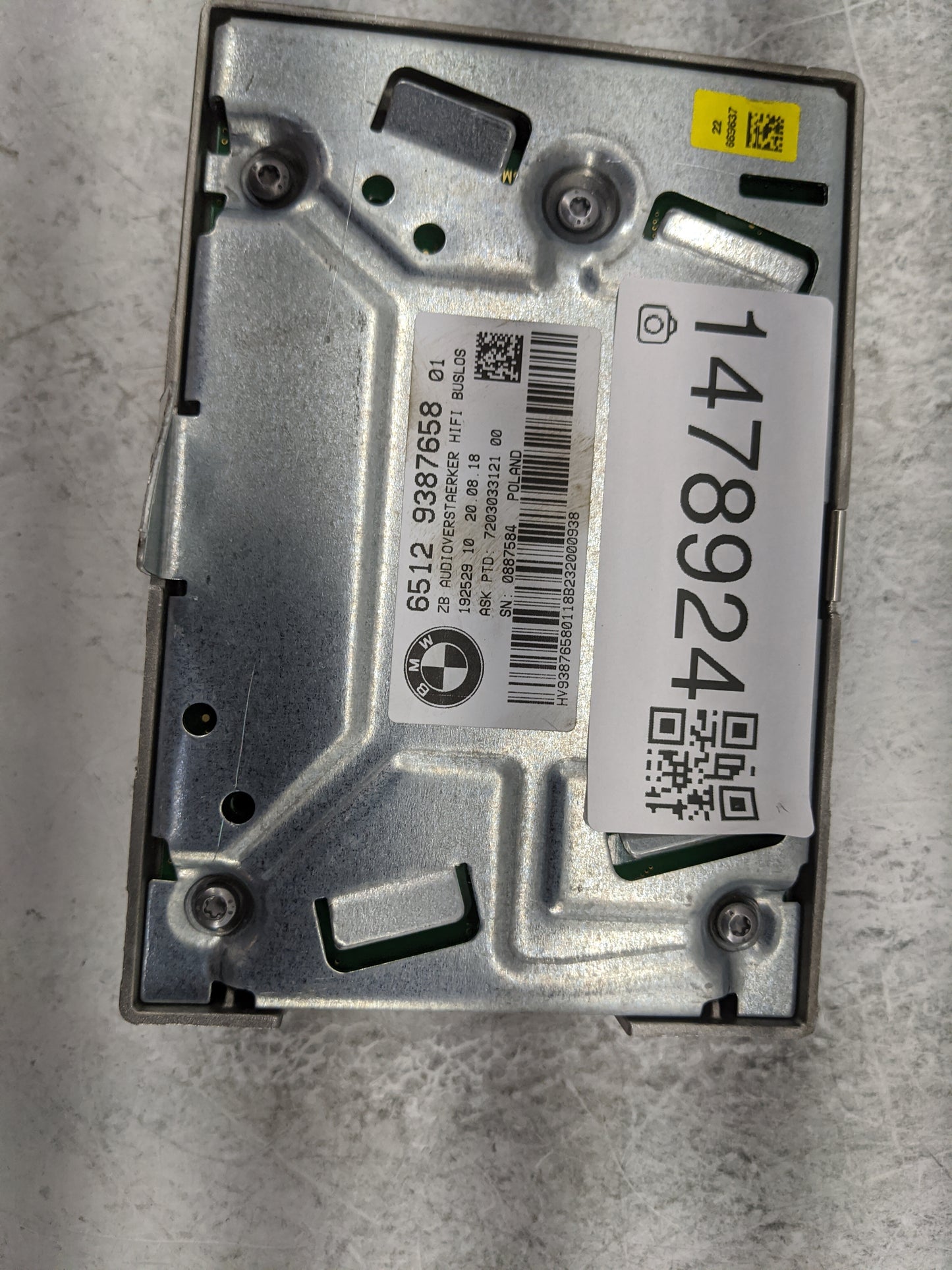 Bmw 320 Radio Speaker Amplifier 1478924 - Oemusedautoparts1.com