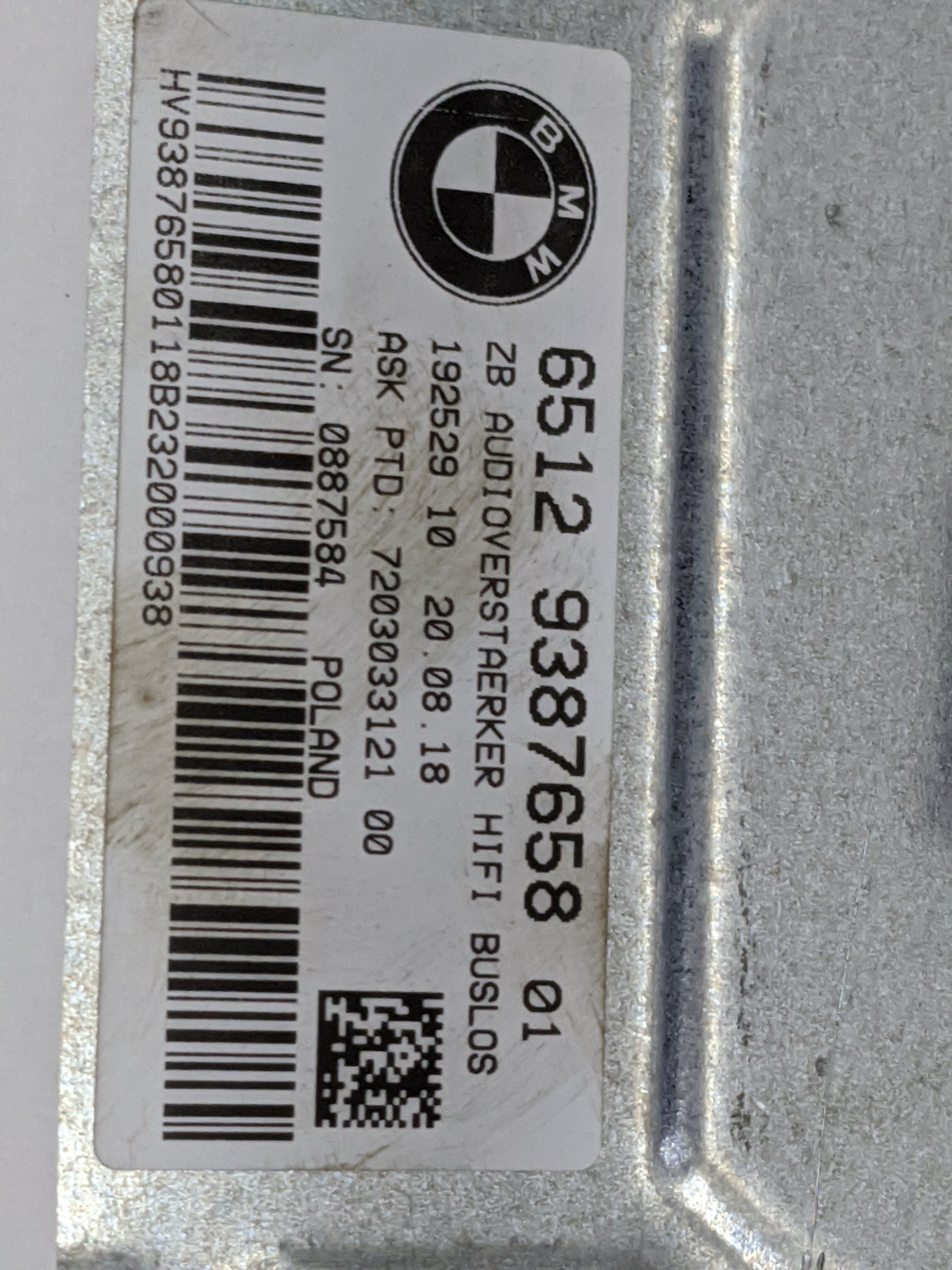 Bmw 320 Radio Speaker Amplifier 1478924 - Oemusedautoparts1.com