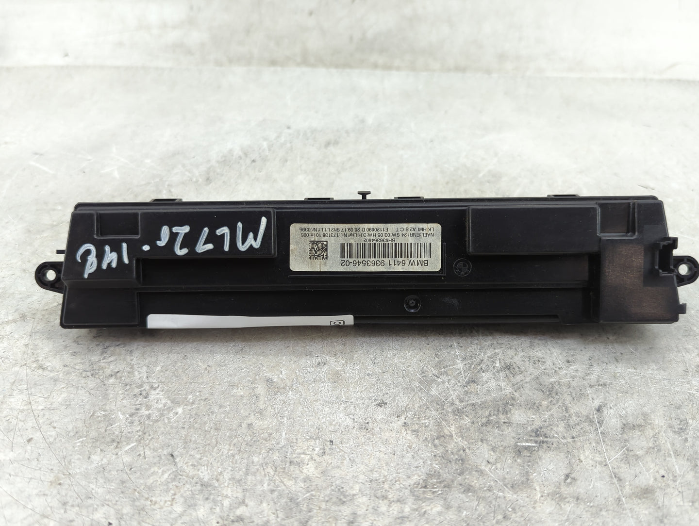 2016-2018 Bmw 320i Climate Control Module Temperature AC/Heater Replacement P/N:9363546-02 Fits OEM Used Auto Parts - Oemuse