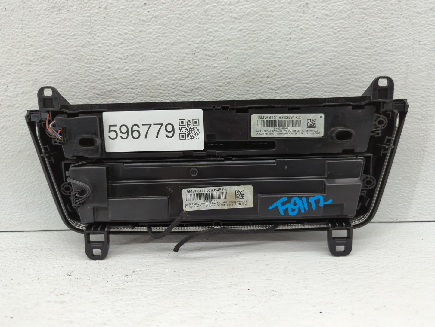 2017-2018 Bmw 320i Am Fm Cd Player Radio Receiver - Oemusedautoparts1.com