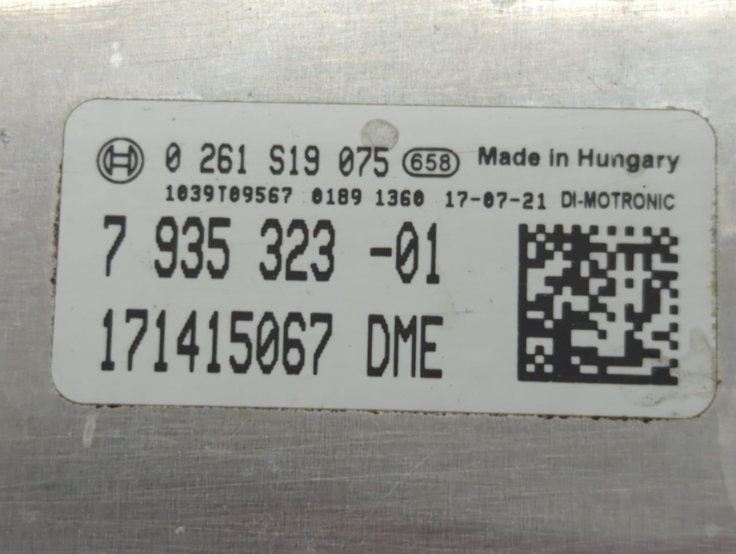 2013-2016 Bmw 328i PCM Engine Control Computer ECU ECM PCU OEM P/N:7 935 323-01 Fits Fits 2013 2014 2015 2016 2017 2018 OEM 