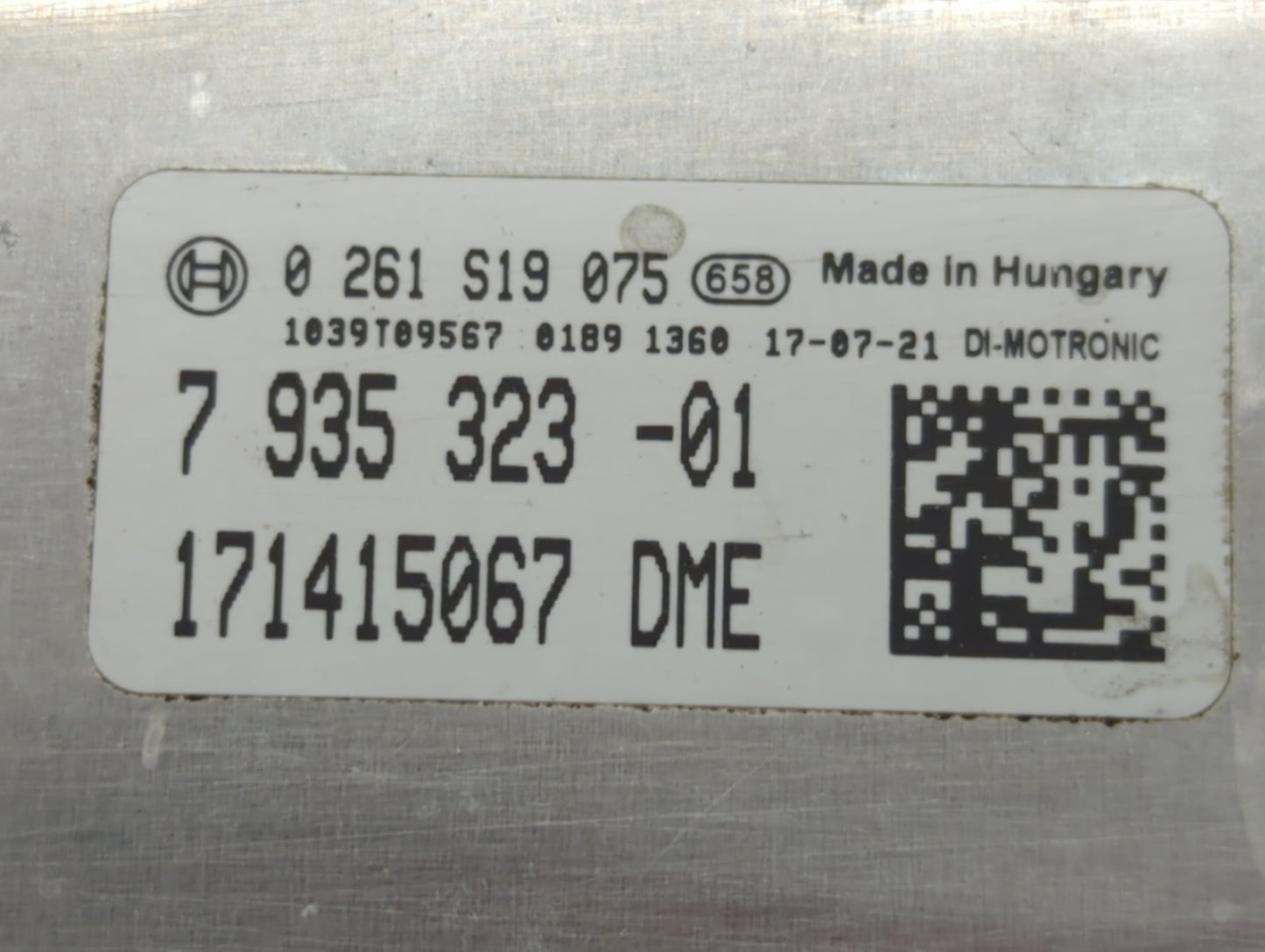 2013-2016 Bmw 328i PCM Engine Control Computer ECU ECM PCU OEM P/N:7 935 323-01 Fits Fits 2013 2014 2015 2016 2017 2018 OEM 