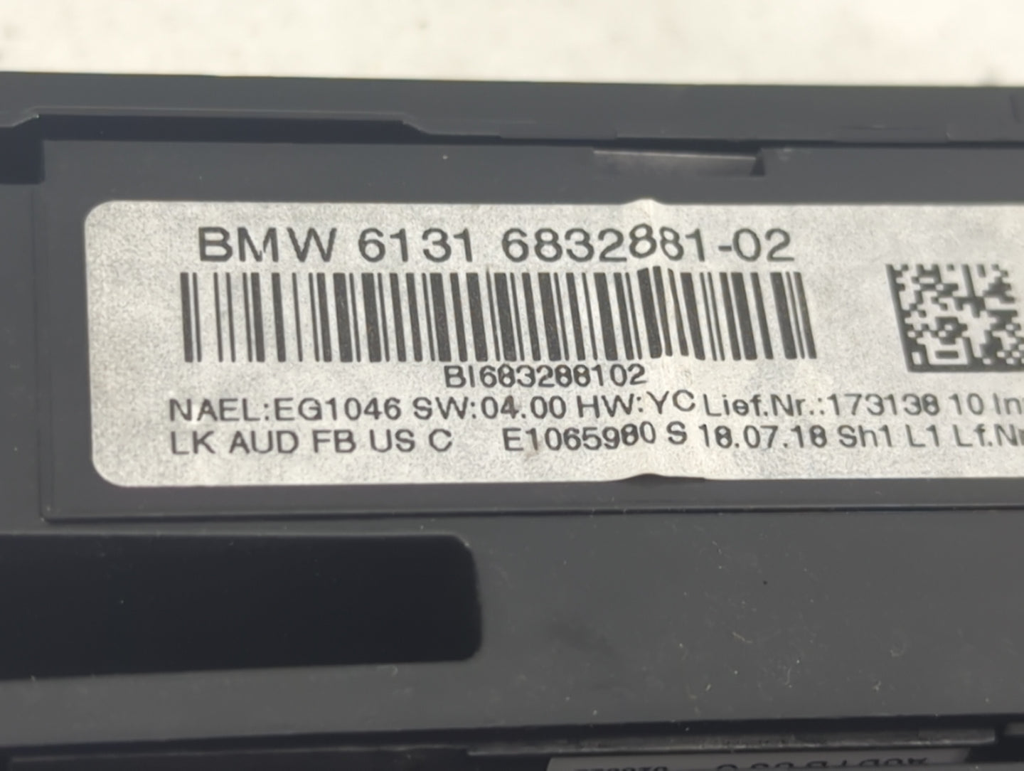 2017-2019 Bmw 330i Climate Control Module Temperature AC/Heater Replacement P/N:6131 6832881-02 6411 9363546-02 Fits OEM Use