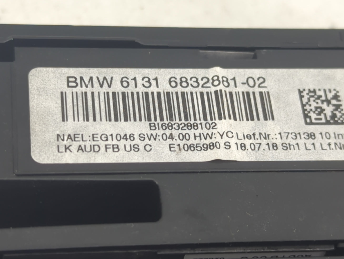 2017-2019 Bmw 330i Climate Control Module Temperature AC/Heater Replacement P/N:6131 6832881-02 6411 9363546-02 Fits OEM Use