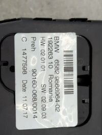 2018 Bmw 330i Climate Control Module Temperature AC/Heater Replacement P/N:65829866964-02 192263 10, 90160-068/0014, 1477598