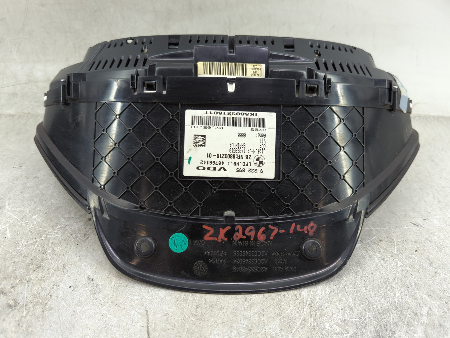 2017-2019 Bmw 330i Instrument Cluster Speedometer Gauges P/N:9232895 8803216-01 Miles:1K Fits OEM Used Auto Parts - Oemuseda