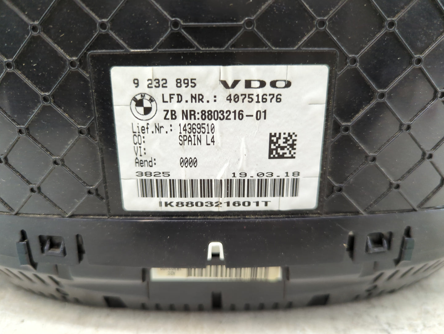 2017-2019 Bmw 330i Instrument Cluster Speedometer Gauges P/N:9232895 8803216-01 Miles:2K Fits OEM Used Auto Parts - Oemuseda