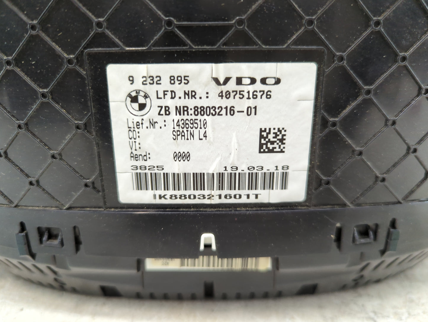 2017-2019 Bmw 330i Instrument Cluster Speedometer Gauges P/N:9232895 8803216-01 Miles:2K Fits OEM Used Auto Parts - Oemuseda