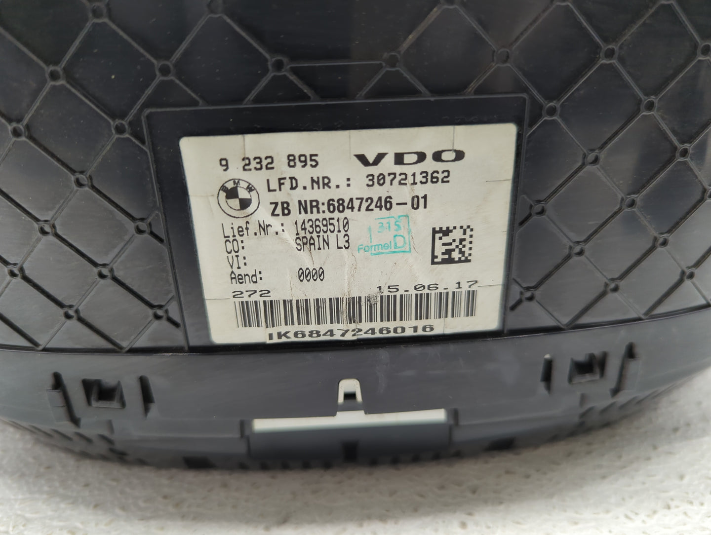 2018-2019 Bmw 330i Instrument Cluster Speedometer Gauges P/N:6847246-01 9232895, 14369510 Fits Fits 2017 2018 2019 2020 OEM 
