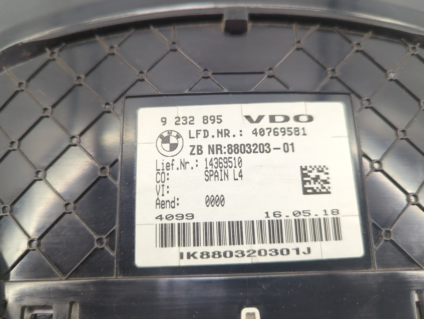 2017-2019 Bmw 330i Instrument Cluster Speedometer Gauges P/N:9232895 8803203-01 Miles:7K Fits OEM Used Auto Parts - Oemuseda