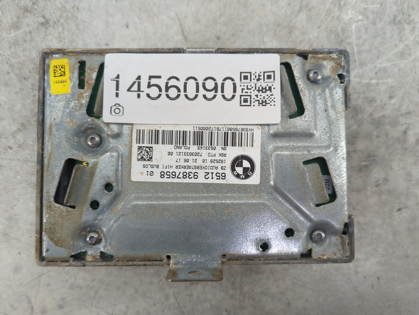 2017-2019 Bmw 330i Radio Speaker Amplifier 65129387658|7203033121 - Oemusedautoparts1.com