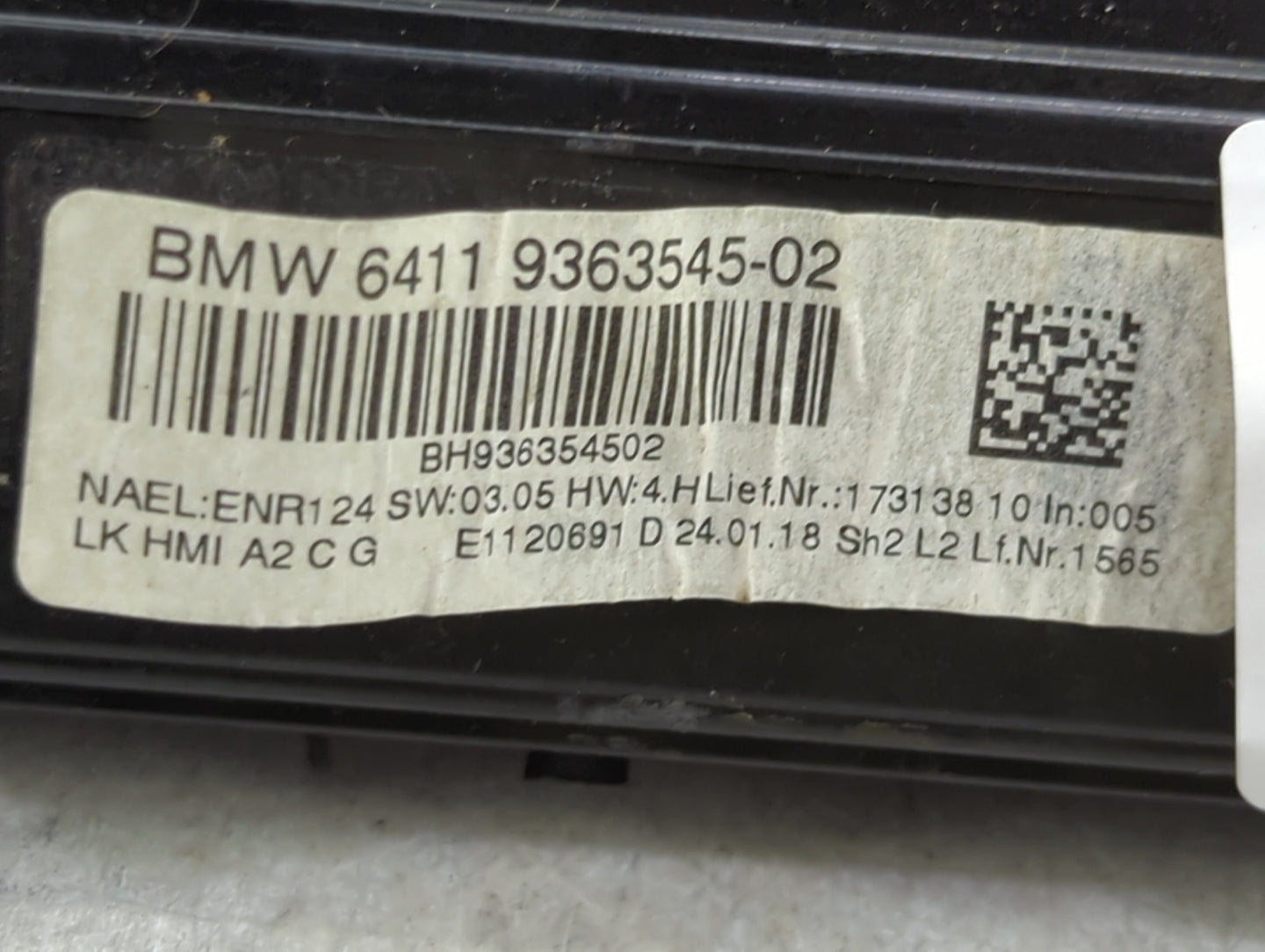 2017-2019 Bmw 330i Climate Control Module Temperature AC/Heater Replacement P/N:9363545-02 Fits OEM Used Auto Parts - Oemuse