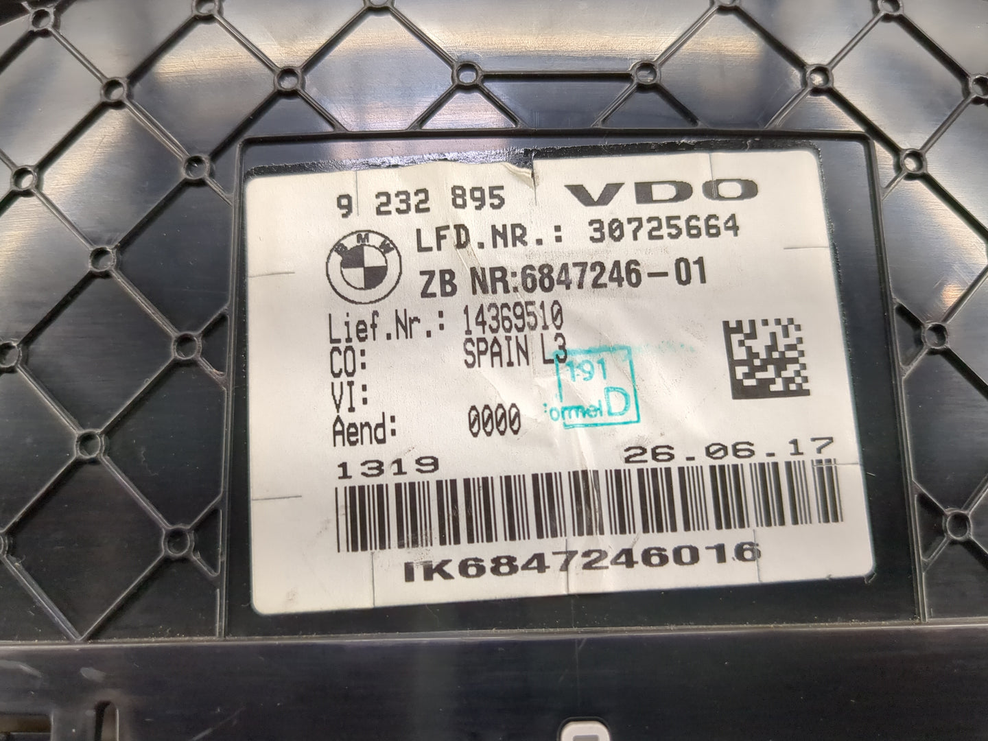 2018-2019 Bmw 330i Instrument Cluster Speedometer Gauges P/N:9 232 895 Miles: Fits Fits 2017 2018 2019 2020 OEM Used Auto Pa