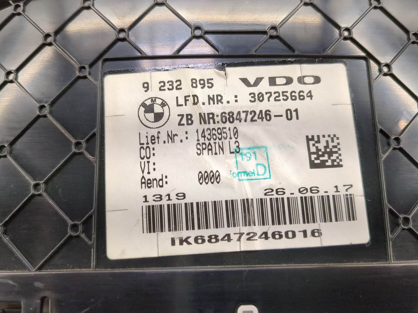 2018-2019 Bmw 330i Instrument Cluster Speedometer Gauges P/N:9 232 895 Miles: Fits Fits 2017 2018 2019 2020 OEM Used Auto Pa