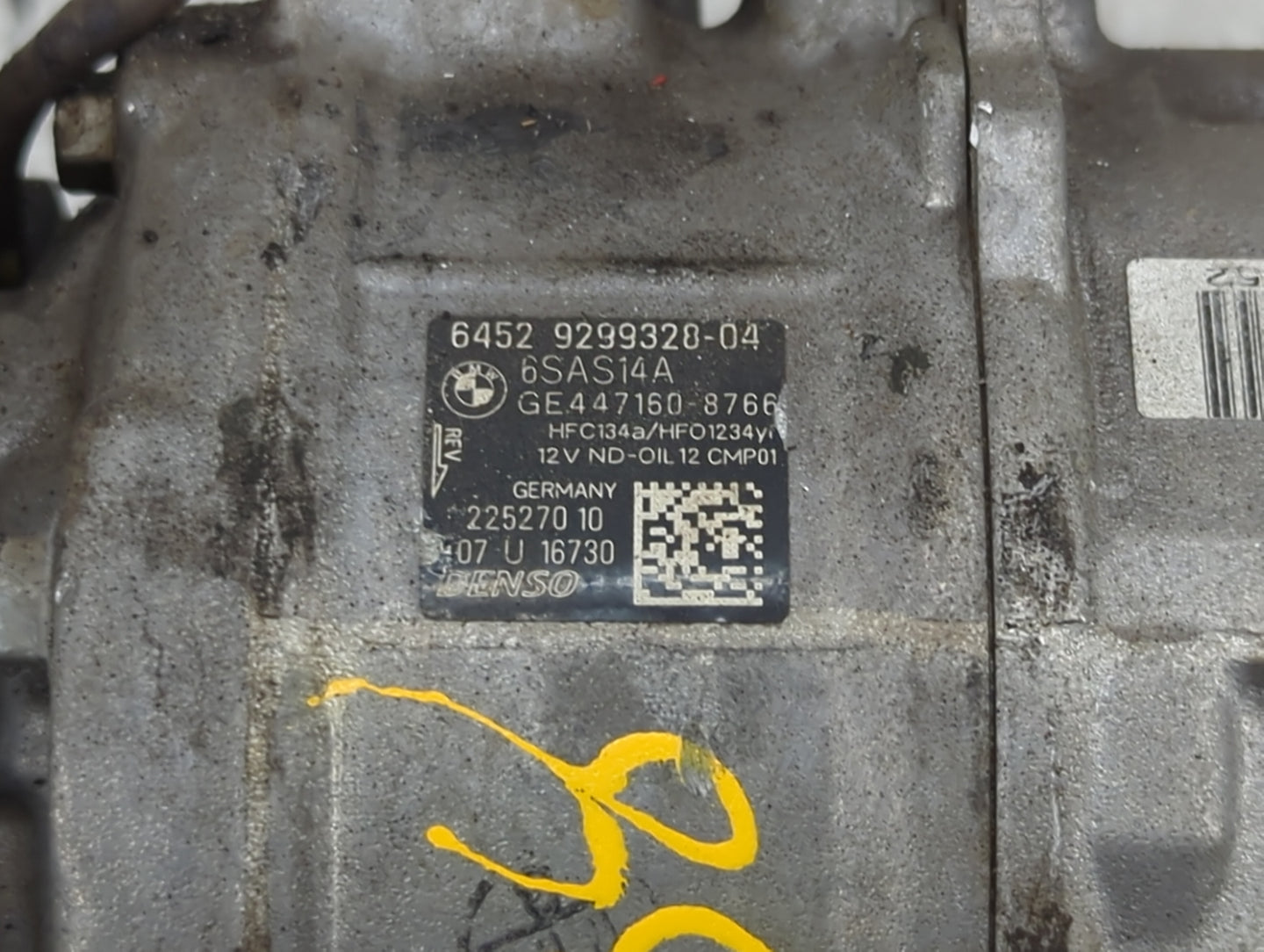 2017-2020 Bmw 430i Air Conditioning A/c Ac Compressor Oem - Oemusedautoparts1.com