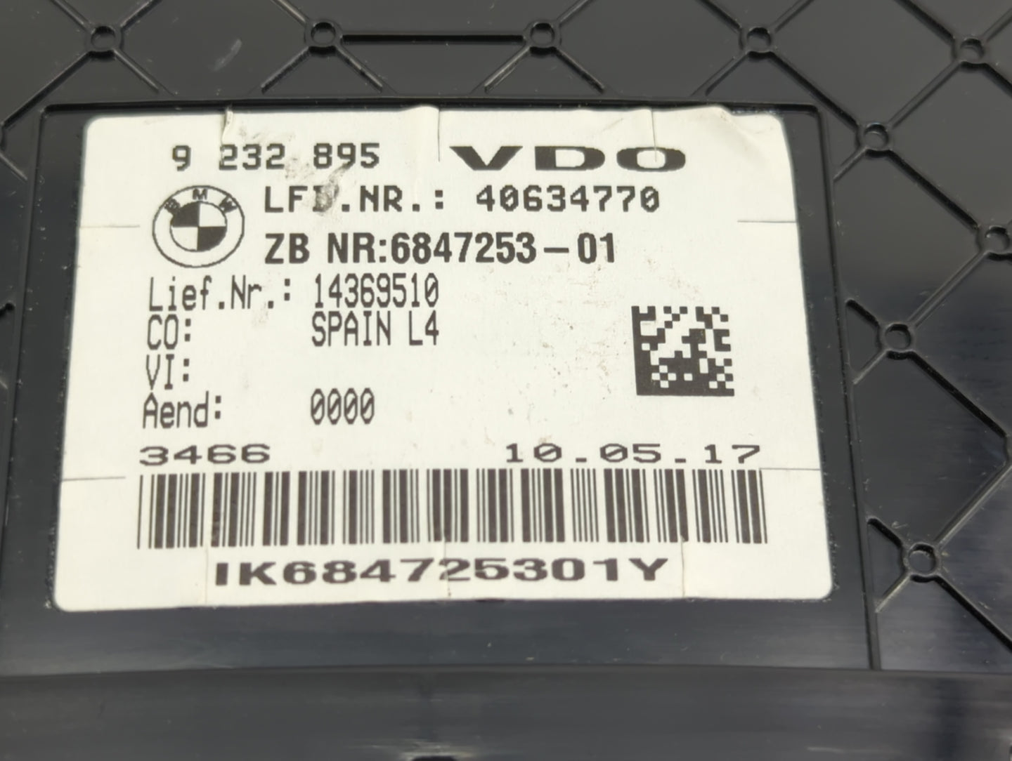 2018 Bmw 430i Instrument Cluster Speedometer Gauges P/N:9232895 6847253-01, 14369510, IK684725301Y Miles:8K Fits OEM Used Au
