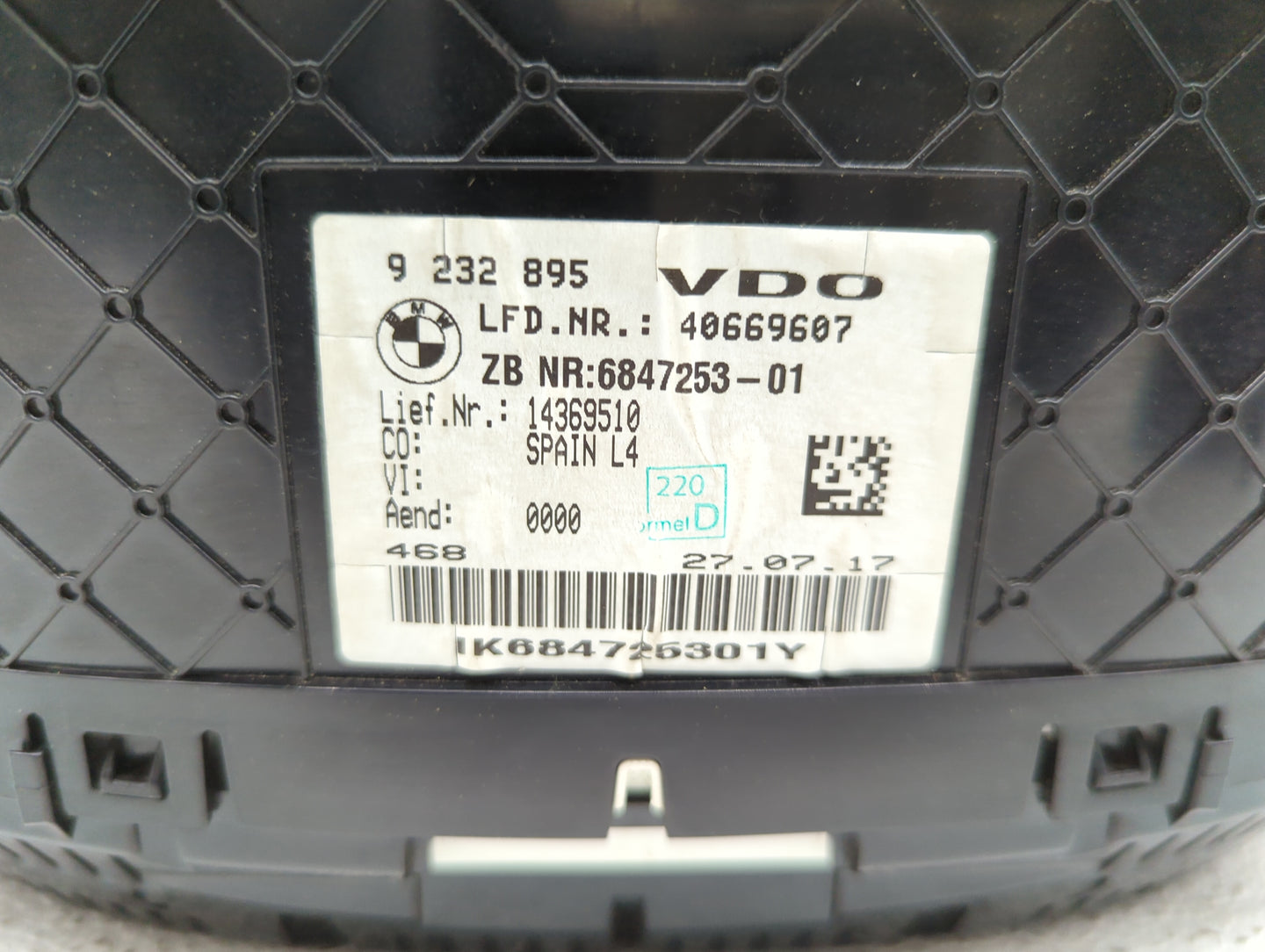 2017-2020 Bmw 430i Instrument Cluster Speedometer Gauges P/N:9232895 6847253-01 Miles:5K Fits OEM Used Auto Parts - Oemuseda