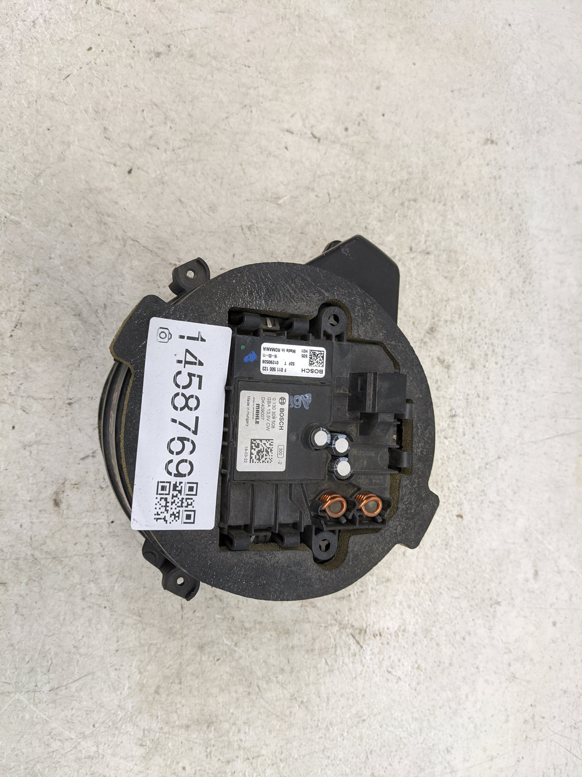 2018 Bmw 530 Heater AC Blower Motor P/N:F011500123 0130309508, DK409007 Fits OEM Used Auto Parts - Oemusedautoparts1.com