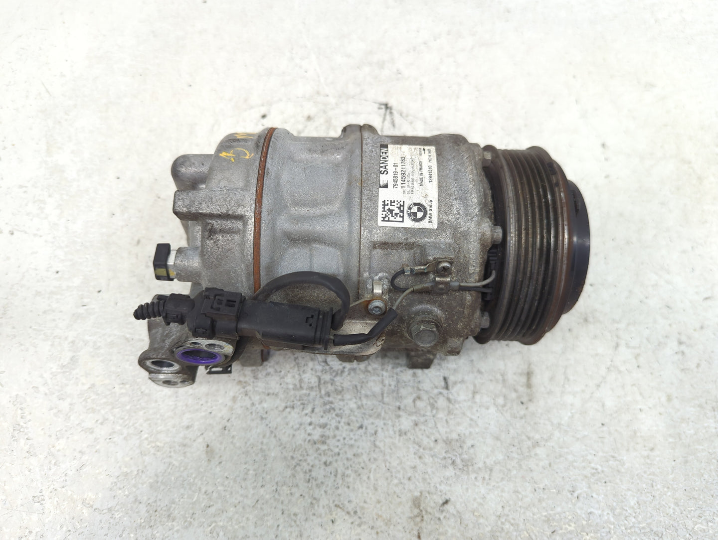2017-2019 Bmw 530i Air Conditioning A/c Ac Compressor Oem - Oemusedautoparts1.com