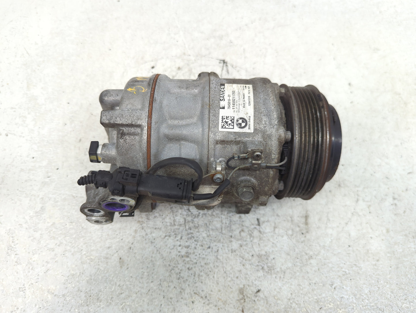 2017-2019 Bmw 530i Air Conditioning A/c Ac Compressor Oem - Oemusedautoparts1.com
