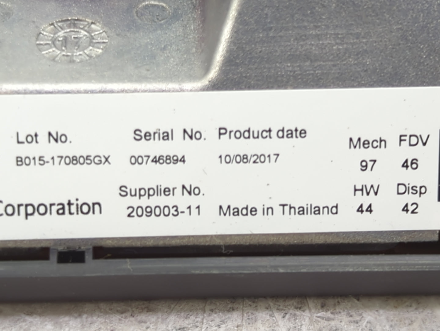 2017-2018 Bmw 530i Information Display Screen - Oemusedautoparts1.com