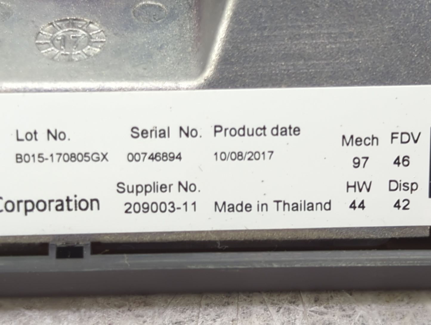 2017-2018 Bmw 530i Information Display Screen - Oemusedautoparts1.com