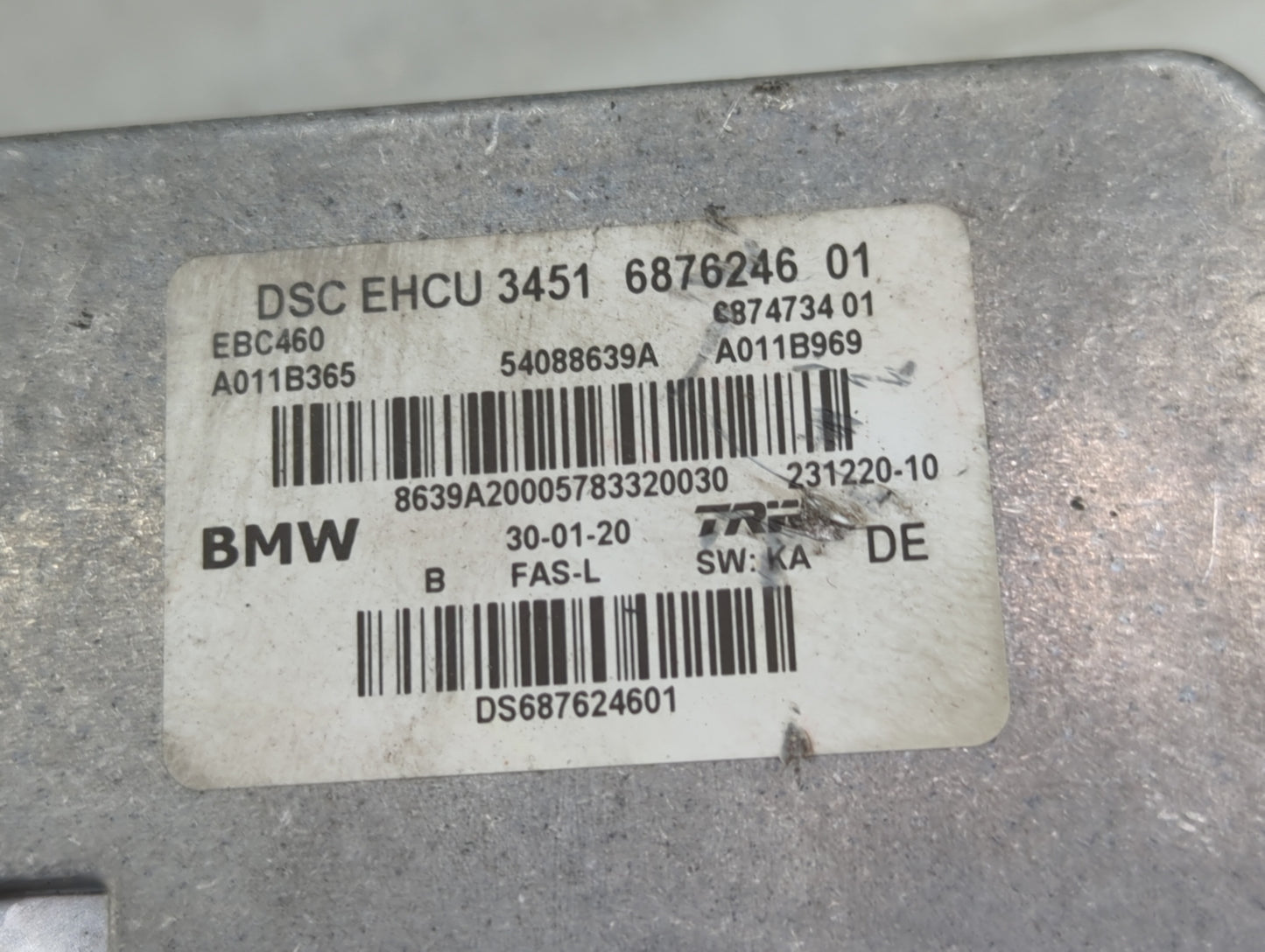 2018-2020 Bmw 530i ABS Pump Control Module Replacement P/N:S68073210 Fits Fits 2017 2018 2019 2020 2021 OEM Used Auto Parts 
