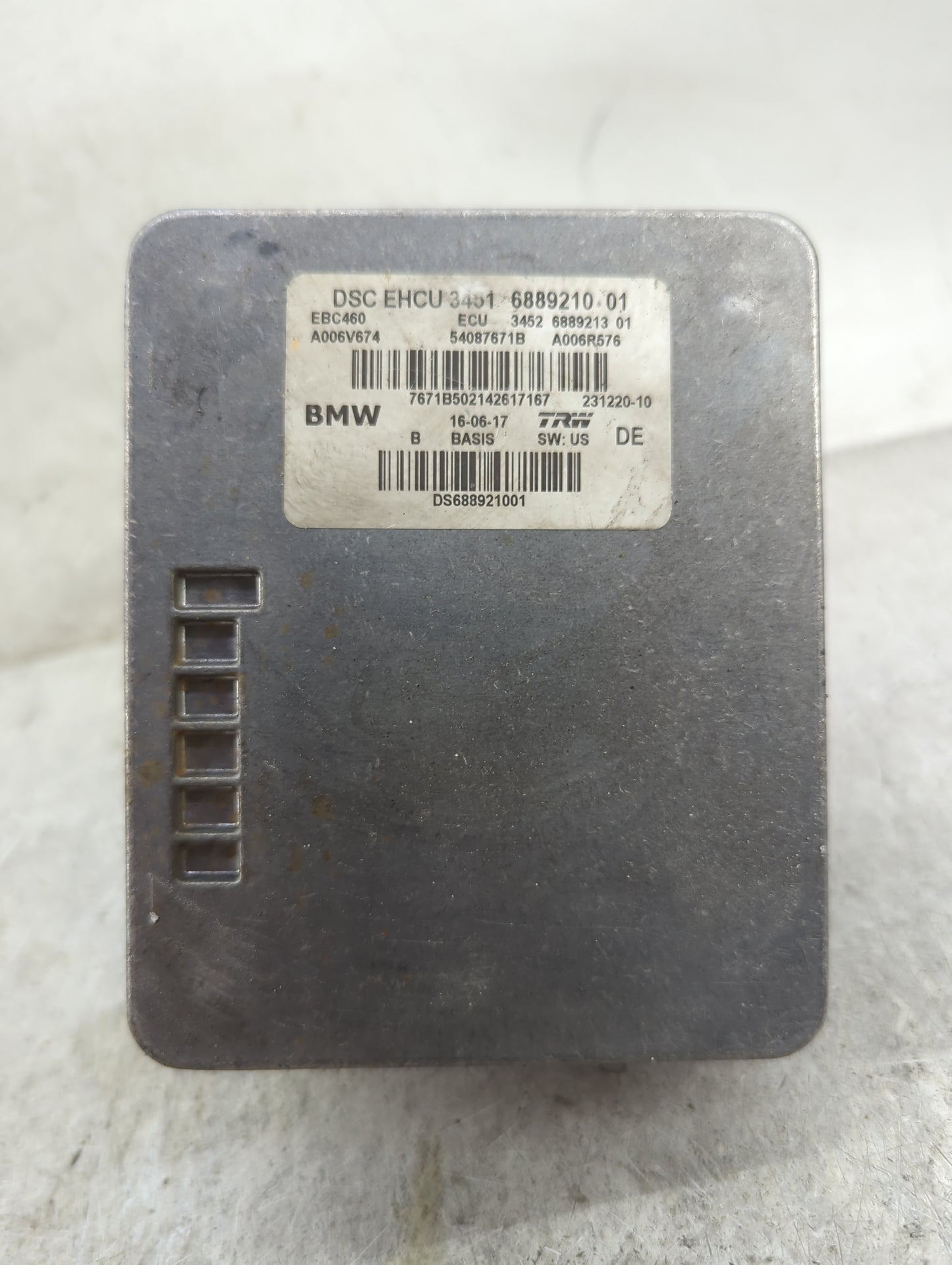 2017-2018 Bmw 540i ABS Pump Control Module Replacement P/N:34516889216 34526889215, EBC460, A006V675 Fits Fits 2016 2017 201