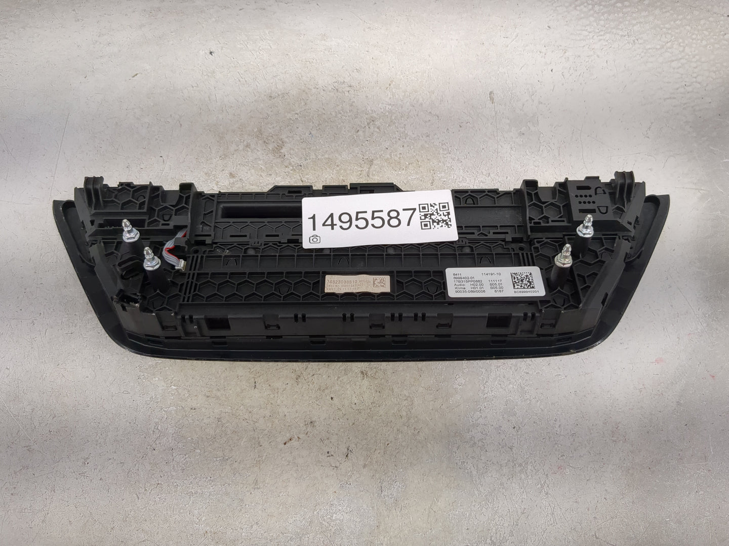 2017-2020 Bmw 540i Climate Control Module Temperature AC/Heater Replacement P/N:6999402-01 17B315PP0662 Fits OEM Used Auto P