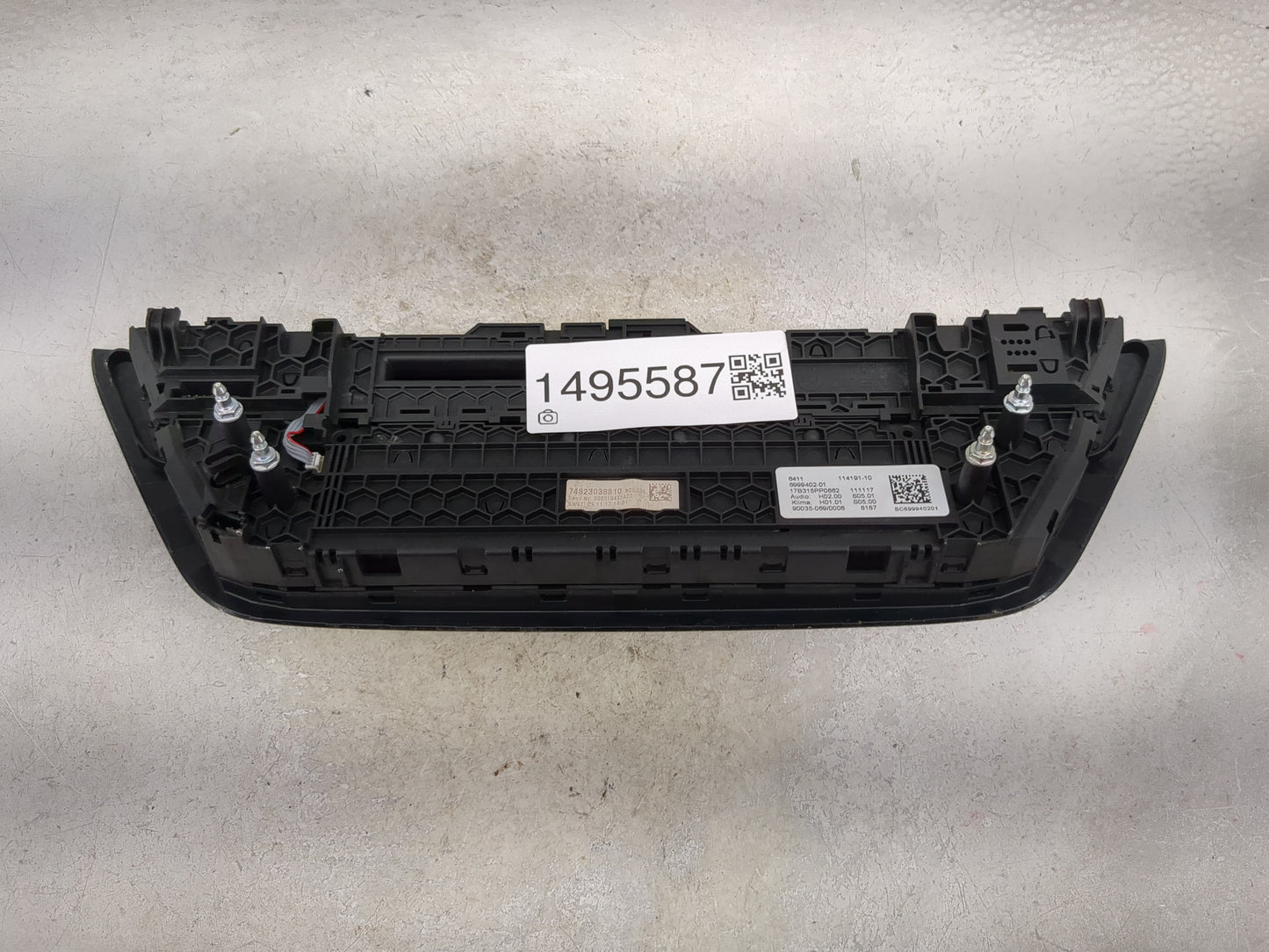 2017-2020 Bmw 540i Climate Control Module Temperature AC/Heater Replacement P/N:6999402-01 17B315PP0662 Fits OEM Used Auto P