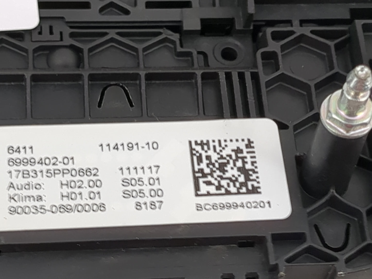 2017-2020 Bmw 540i Climate Control Module Temperature AC/Heater Replacement P/N:6999402-01 17B315PP0662 Fits OEM Used Auto P