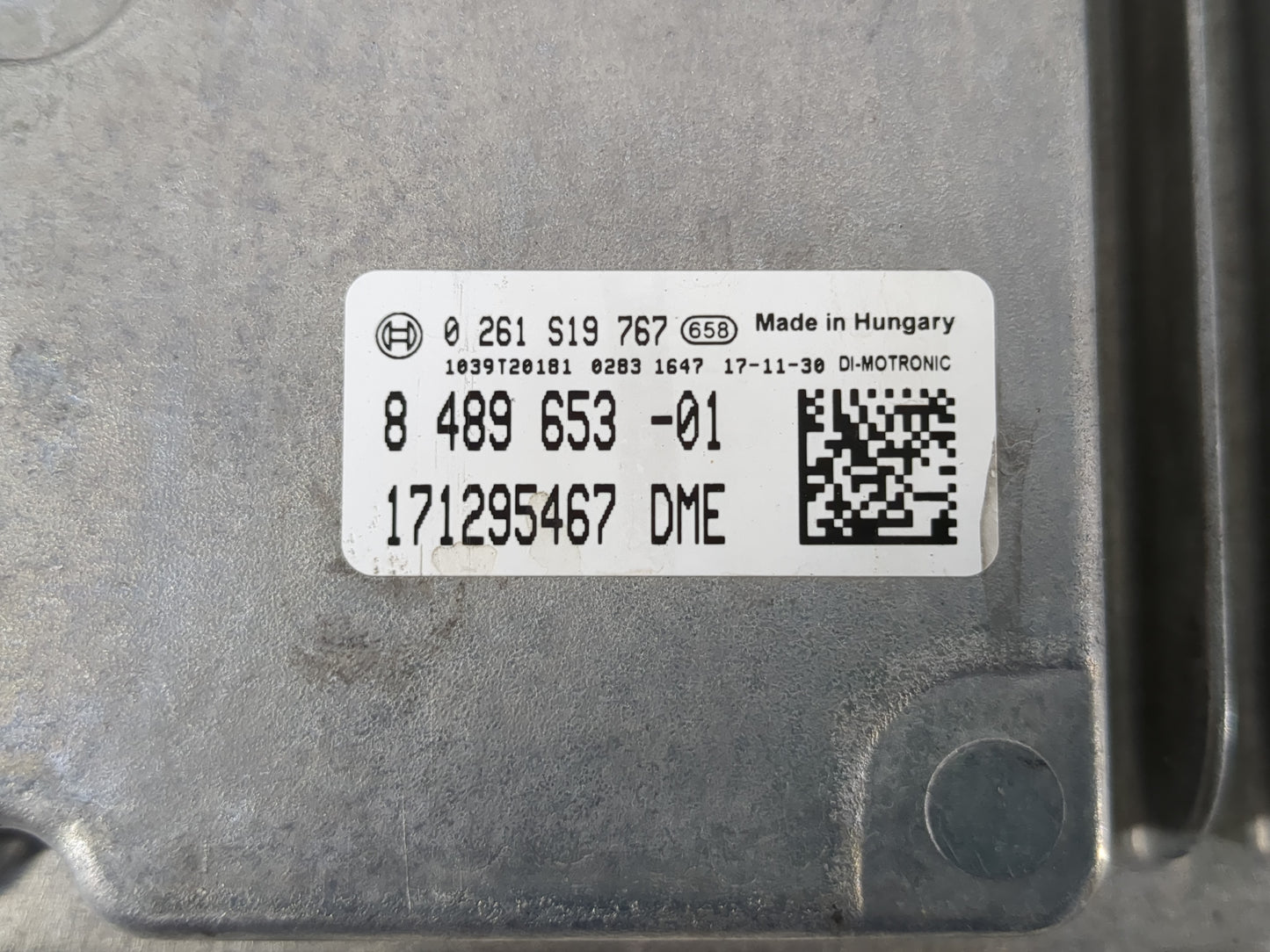 2018 Bmw X1 PCM Engine Control Computer ECU ECM PCU OEM P/N:8 489 653 -01 Fits OEM Used Auto Parts - Oemusedautoparts1.com