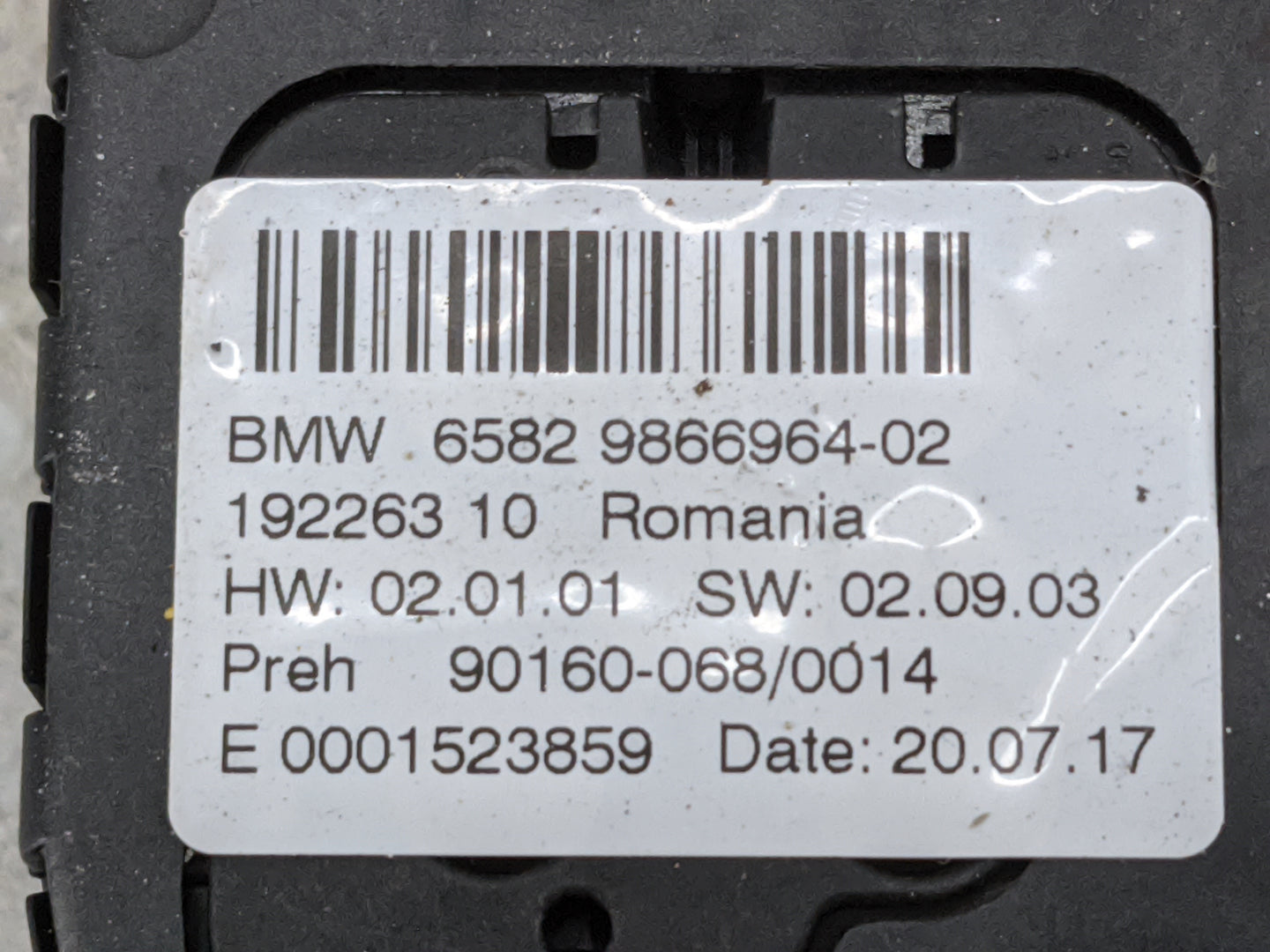 2018 Bmw X1 Radio AM FM Cd Player Receiver Replacement P/N:6582 9866964-02 9866964-02, 90160-068/0014 Fits OEM Used Auto Par