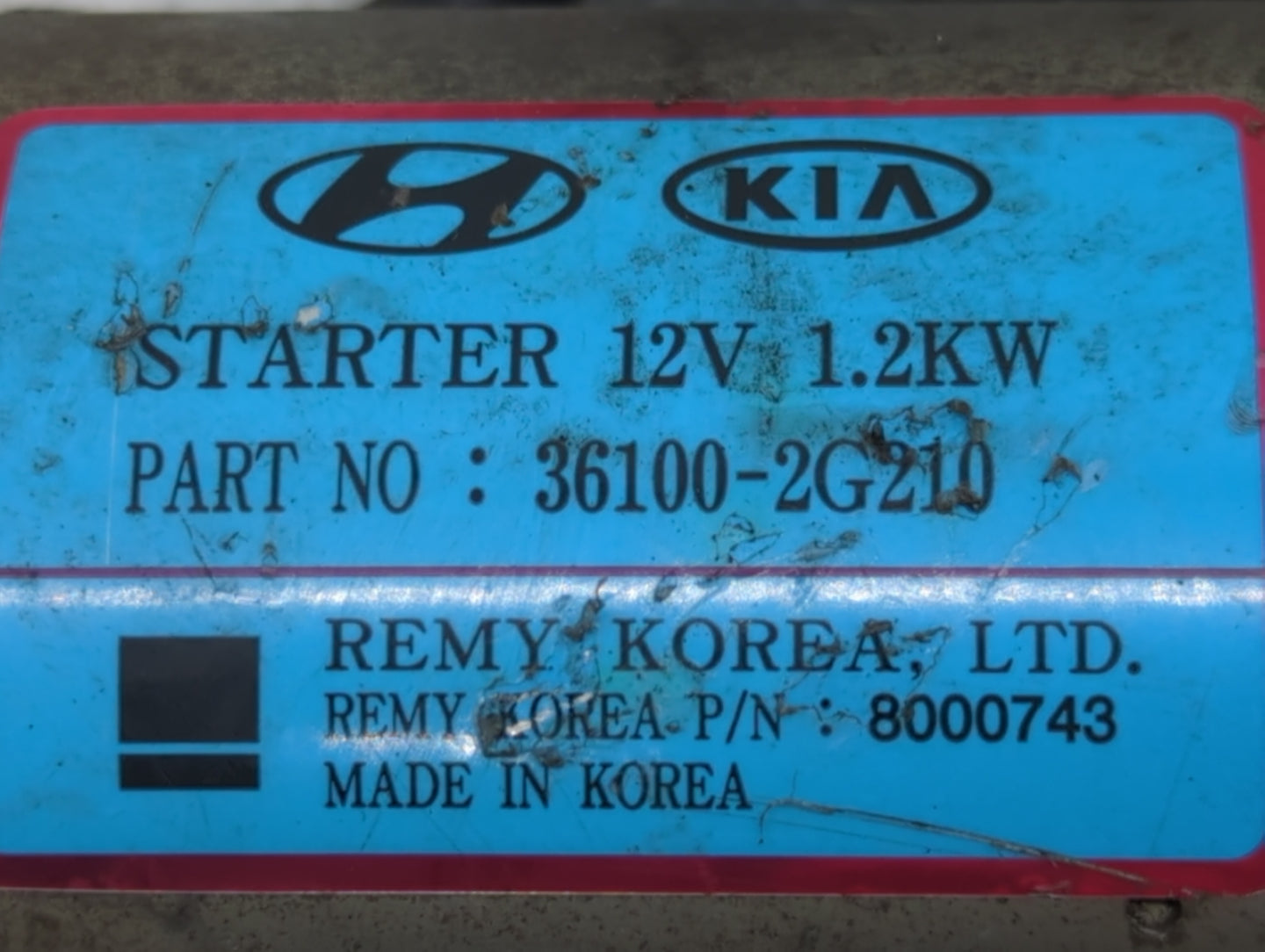 2016-2019 Bmw X1 Car Starter Motor Solenoid OEM P/N:36100-2G210 Fits Fits 2016 2017 2018 2019 2020 OEM Used Auto Parts - Oem