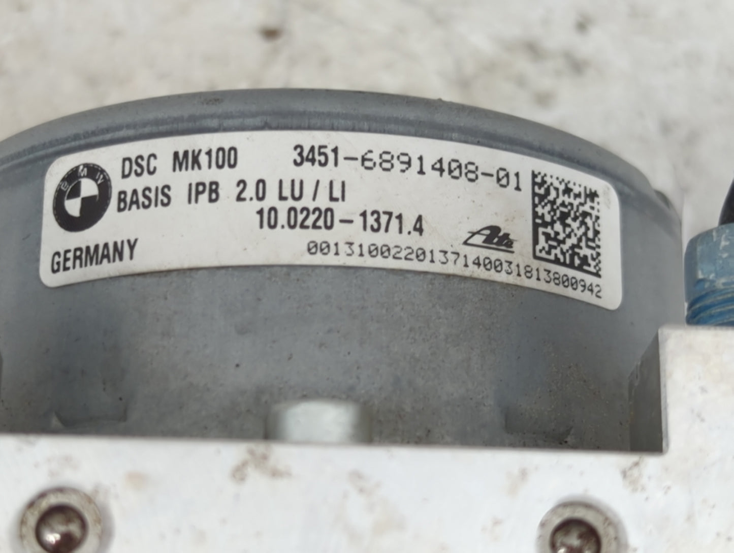 2018-2020 Bmw X2 ABS Pump Control Module Replacement P/N:6891408-01 Fits Fits 2016 2017 2018 2019 2020 2021 OEM Used Auto Pa