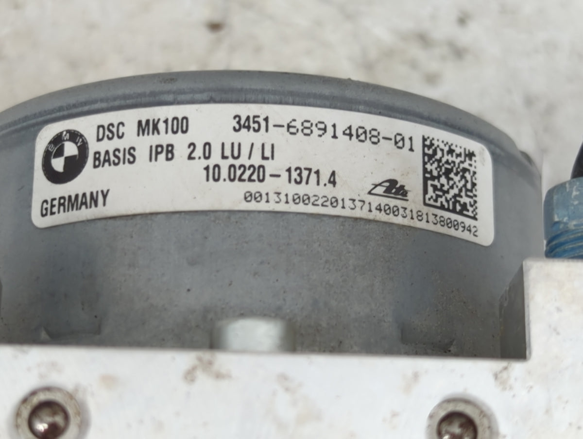2018-2020 Bmw X2 Anti-Lock Brake ABS Pump Module Actuator OEM P/N:6891408-01 Fits Fits 2016 2017 2018 2019 2020 2021 OEM Use