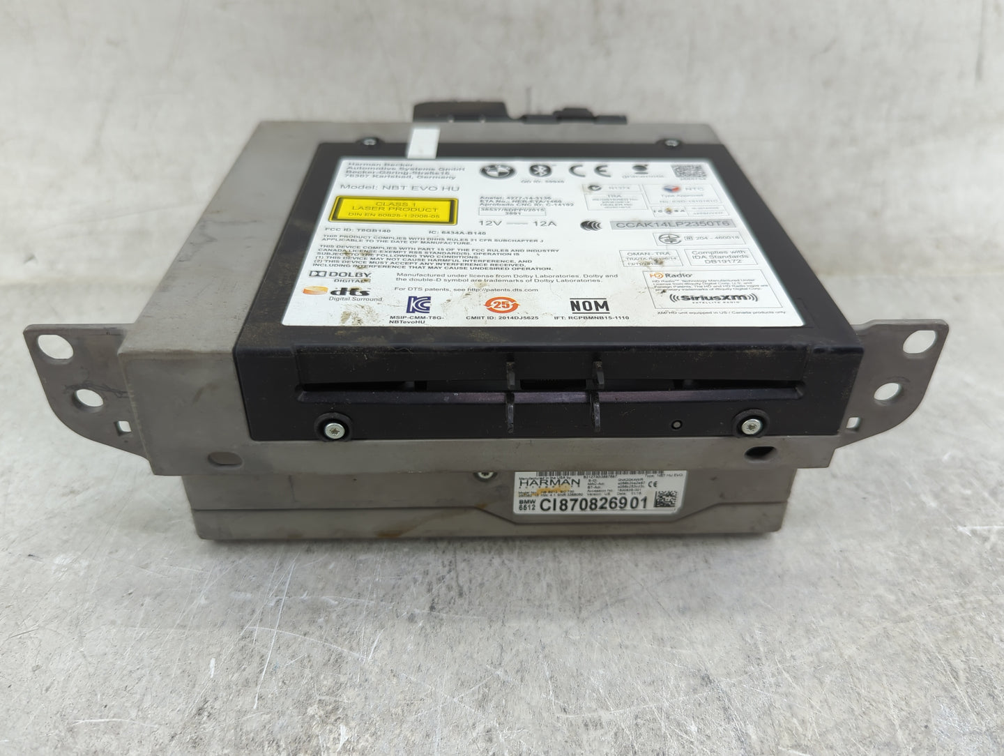 2018-2021 Bmw X3 Radio AM FM Cd Player Receiver Replacement P/N:HB B212 EC:730 CI870826901 Fits Fits 2016 2017 2018 2019 202