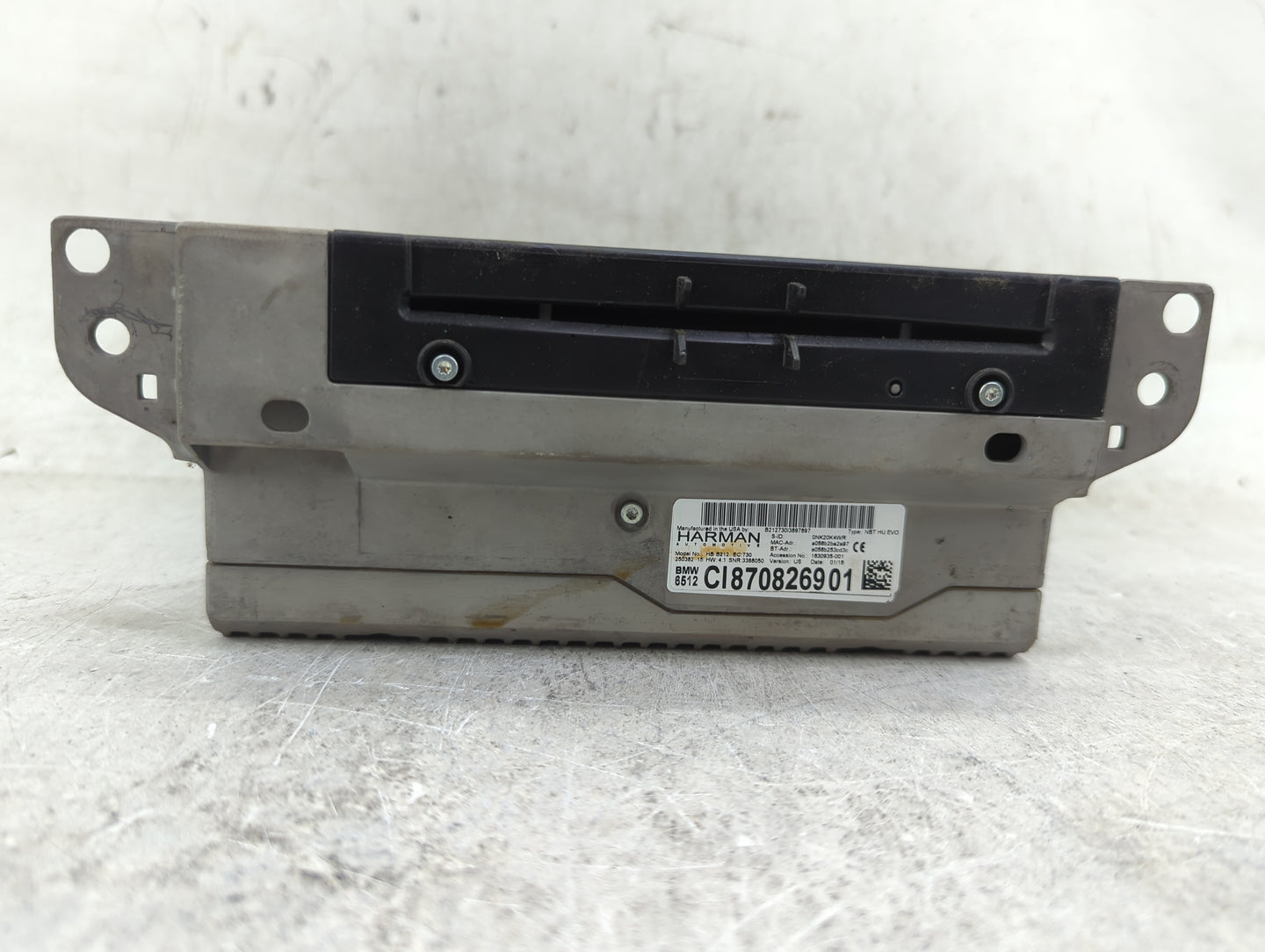 2018-2021 Bmw X3 Radio AM FM Cd Player Receiver Replacement P/N:HB B212 EC:730 CI870826901 Fits Fits 2016 2017 2018 2019 202