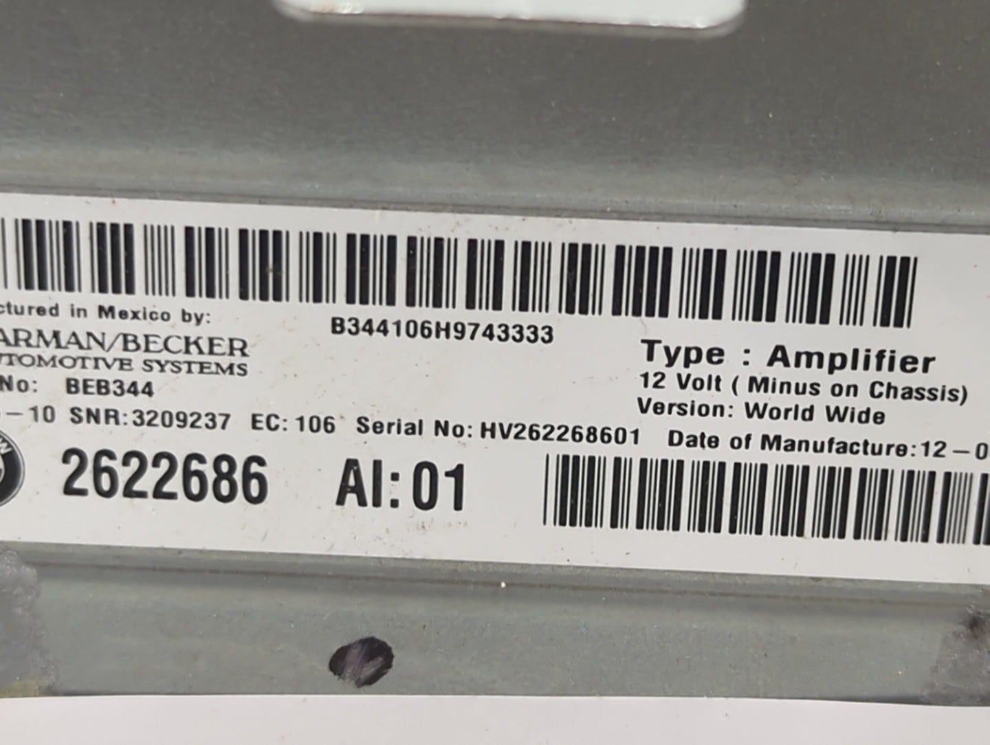 2018-2021 Bmw X3 Radio AM FM Cd Player Receiver Replacement P/N:6512-2622686 BEB344, B344106H9743333 Fits Fits 2018 2019 202
