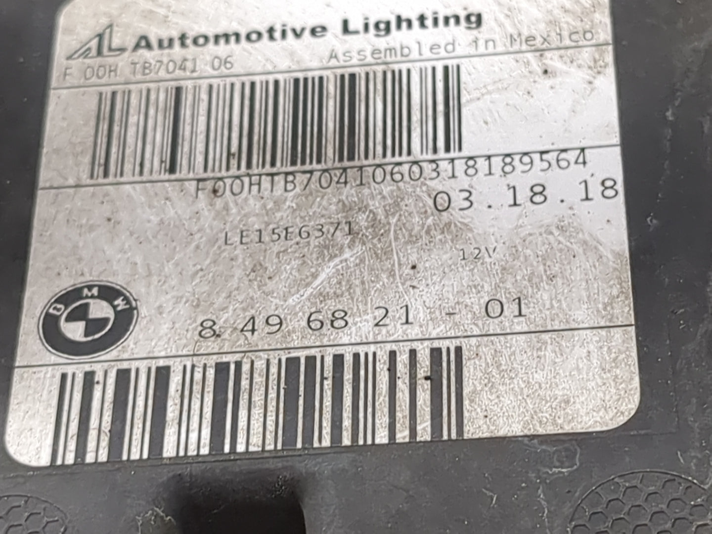 2018-2021 Bmw X3 Driver Left Oem Head Light Headlight Lamp Black - Oemusedautoparts1.com