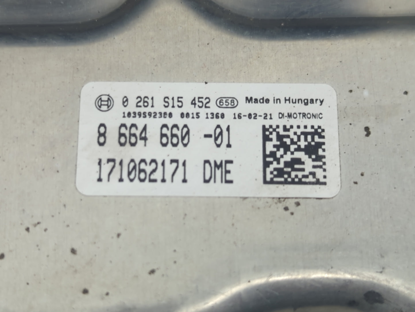 2015-2018 Bmw X4 PCM Engine Control Computer ECU ECM PCU OEM P/N:0261S15452 8664660-01 Fits Fits 2013 2014 2015 2016 2017 20