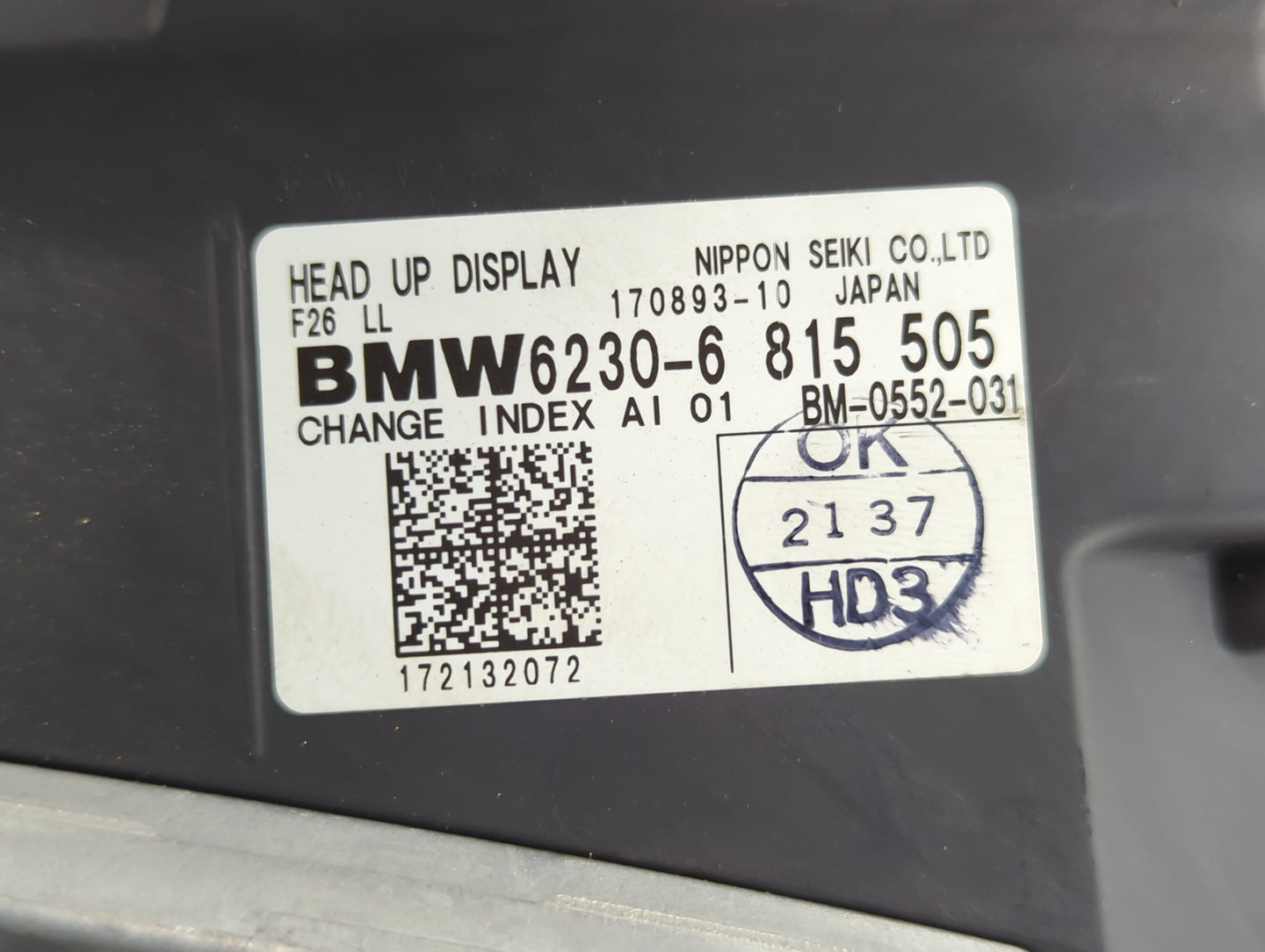 2017-2018 Bmw X4 Information Display Screen - Oemusedautoparts1.com