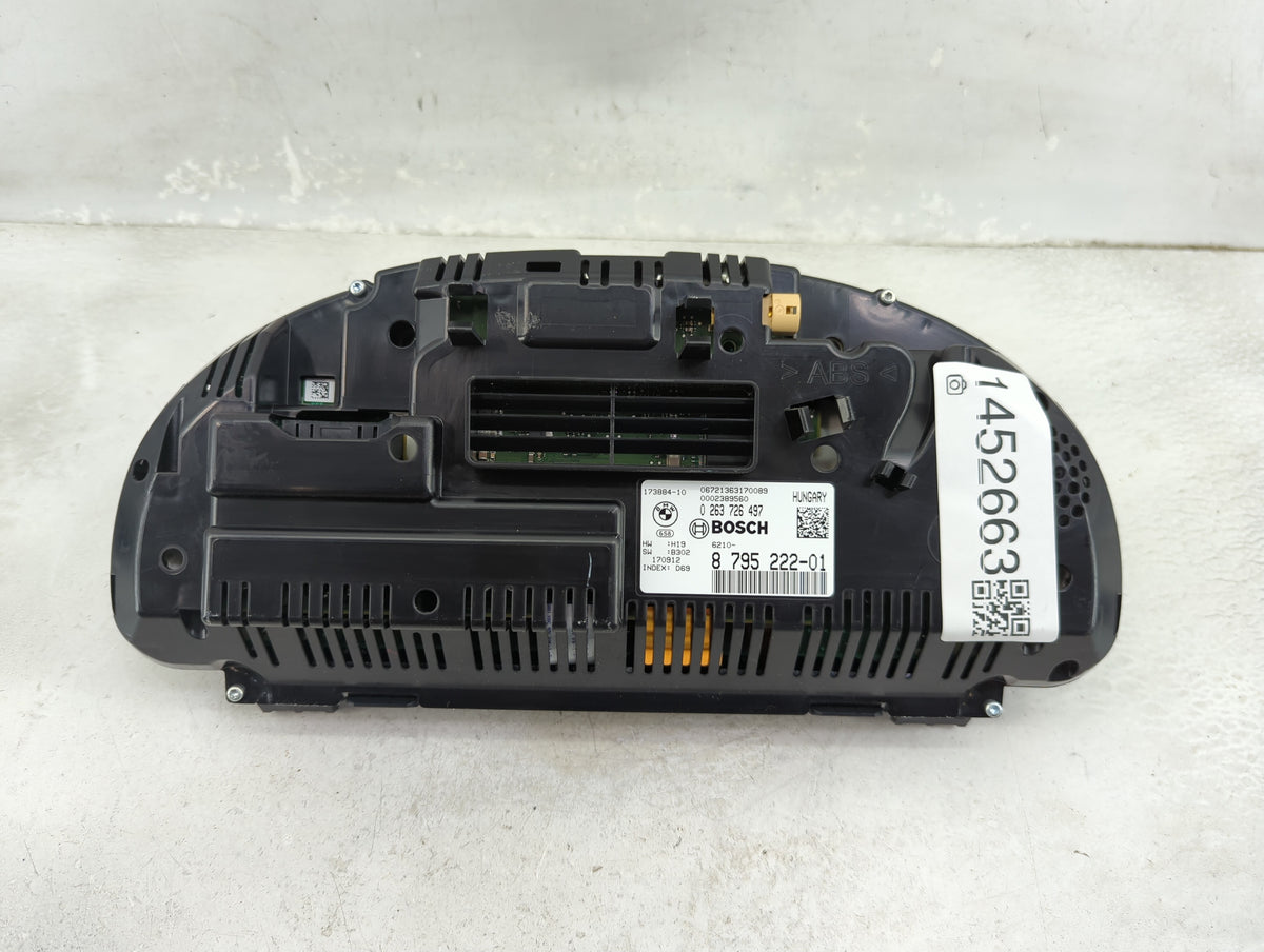 2018 Bmw X4 Instrument Cluster Speedometer Gauges P/N:0263726497 879522201, 17388410 Miles:1K Fits OEM Used Auto Parts - Oem